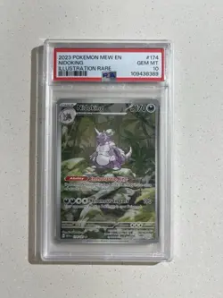 Pokemon TCG Nidoking Scarlet & Violet 151 #174/165 PSA 10 - Image 1