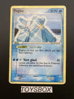 Carte Pokemon Regice Rare 27/110 / Bloc EX Fantomes Holon / Poor FR - Image 2