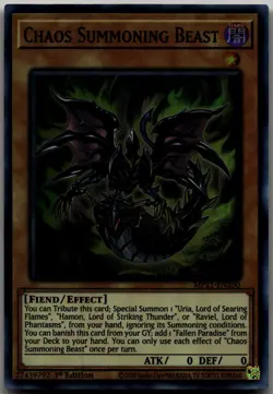 Chaos Summoning Beast Super Rare 2021 Tin of Ancient Battles MP21-EN250 LP - Image 1