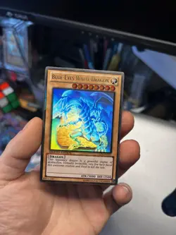 Yugioh Blue-Eyes White Dragon GLD5-EN001 Extended Artwork Misprint Ghost Rare - Image 3