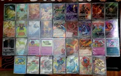 Pokemon Tcg Cards Lots Of 34, 13 illustration Rares, 21 Promo Cards - Image 1