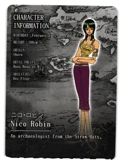 Nico Robin SSR OP-KDAD1-012 One Piece Anime TCG CCG Anime Card - Image 2