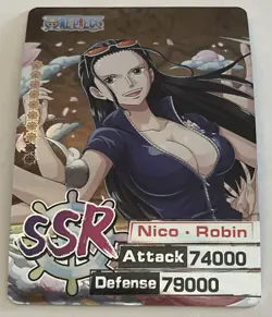 NICO ROBIN SSR Holo Foil ONE PIECE Anime TCG CCG Collectible Card - Image 1
