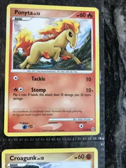 9 pokemon 2009 cards- charmeleon,ponyta,charmander, holo gengar,croagunk, bagon - Image 3