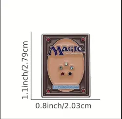 Magic The Gathering Enamel Pin Retro 90s card game hat lapel bag RPG Deckmaster - Image 2