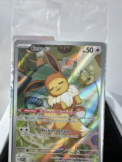 Pokemon Eevee TCG IR Scarlet and Violet Prismatic Evolutions Promo Card Sealed - Image 3