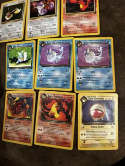 Pokemon Team Rocket Card Lot - Dark Pokemon WOTC Vintage 90s NM/LP - Image 2