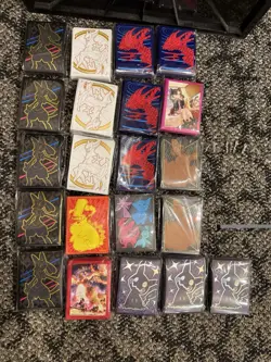 Pokemon TCG: 65 Card Sleeves Lot From ETB. Various Sets. 21 Packs Total. - Image 1