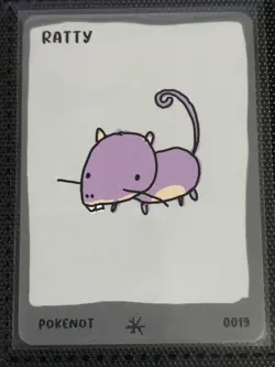 Ratty 0019 Dysfunctional Passholder Pokenot Pokenots 151 Card - Image 1