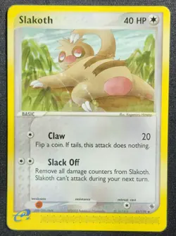 Slakoth 45/109 2003 EX-Ruby & Saphire Uncommon Pokemon Card NM - Image 1