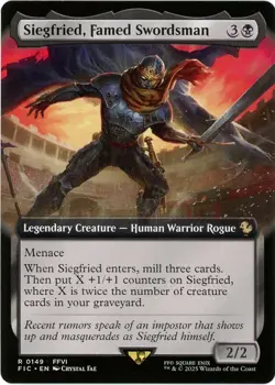 Siegfried, Famed Swordsman (Extended Art) 0149 Commander: Final Fantasy MTG NM/M - Image 1