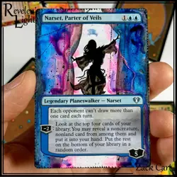 Narset, Parter of Veils Altered Art - Hand Painted MTG Alter Magic the Gathering - Image 1