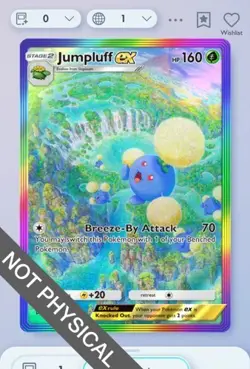 Pokemon TCG POCKET - Jumpluff Rainbow Rare 2⭐, Secluded Springs, English - Image 1