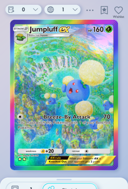 Pokemon TCG POCKET - Jumpluff Rainbow Rare 2⭐, Secluded Springs, English - Image 3