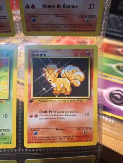 Goupix Vulpix 1st Edition Base Set French 68/102 NM Vintage Pokemon Card - Image 1