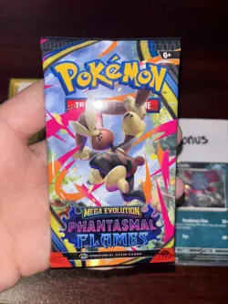 VERY HEAVY! GOD PACKUUU 22.65g Phantasmal Flames Pokemon TCG Booster (SEALED) - Image 2