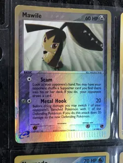 9 pokemon 2003 cards- holomawile,kirlia,trapinch,sharpedo,ekans,cascoon, seedot, - Image 2