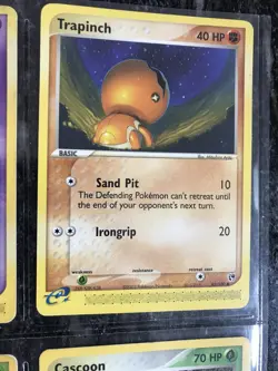 9 pokemon 2003 cards- holomawile,kirlia,trapinch,sharpedo,ekans,cascoon, seedot, - Image 4