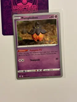 Pumpkaboo 076/203 2022 Pokemon World Championships Evolving Skies Variant D - Image 1