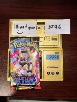 VERY HEAVY! GOD PACKUUU 22.58g Phantasmal Flames Pokemon TCG Booster (SEALED) - Image 1