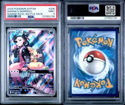 2025 POKEMON SVP EN-SV BLACK STAR PROMO #206 MARNIE'S MORPEKO PSA 9 - Image 3