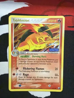 Pokemon EX Typhlosion Reverse Foil Unseen Forces #17 - Image 1