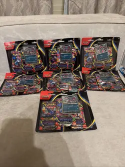 Pokemon TCG Phantasmal Flames 3-Pack Blister LOT OF 7 SEALED Sneasel & Weavile - Image 1
