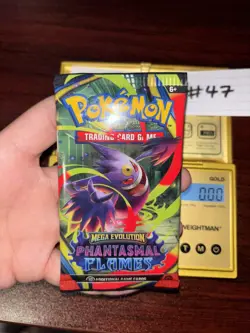 VERY HEAVY! GOD PACKUUU 22.57g Phantasmal Flames Pokemon TCG Booster (SEALED) - Image 2