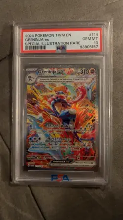 Pokemon Greninja Ex Special Illustration Rare Holo 310HP PSA 10 214/167 Sv06 EN - Image 1