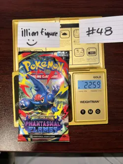 VERY HEAVY! GOD PACKUUU 22.59g Phantasmal Flames Pokemon TCG Booster (SEALED) - Image 1