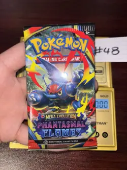 VERY HEAVY! GOD PACKUUU 22.59g Phantasmal Flames Pokemon TCG Booster (SEALED) - Image 2