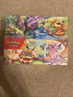 Pokemon SV8.5 Prismatic Evolutions Mini Tins Display Sealed. In Acrylic Case - Image 3