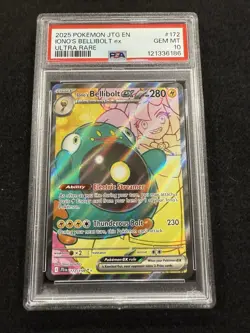 Pokemon Iono's Bellibolt ex 172/159 from Journey Together in a PSA 10 !! - Image 1