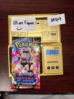 VERY HEAVY! GOD PACKUUU 22.62g Phantasmal Flames Pokemon TCG Booster (SEALED) - Image 1
