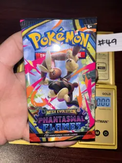 VERY HEAVY! GOD PACKUUU 22.62g Phantasmal Flames Pokemon TCG Booster (SEALED) - Image 2
