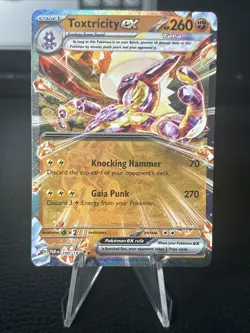 Pokemon TCG Toxtricity ex Paradox Rift 100/182 Holo Double Rare - Image 1