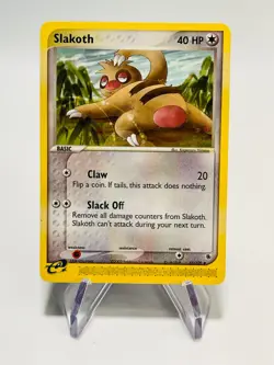 SLAKOTH 2003 Pokemon Ruby & Sapphire E-Reader UNCOMMON 45/109 POKEMON - Image 1