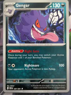 4x Playset Gengar 057/091 Sv: Paldean Fates Regular Pokemon TCG NM - Image 1