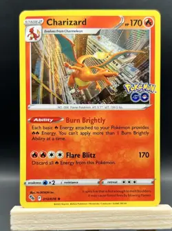 Charizard #10/78 Pokemon GO 2022 Rare Holo NM Pokemon TCG - Image 1