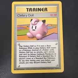 Pokemon Vintage Clefairy Doll Trainer Base Set Rare 1999 Wotc - Image 1