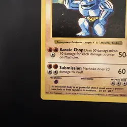 Pokemon Vintage SHADOWLESS Machoke Base Set 34/102 NM WOTC 1999 - Image 5