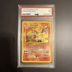 PSA 7 Charizard Base Set 4/102 - 1999 Pokemon TCG Unlimited - Image 1