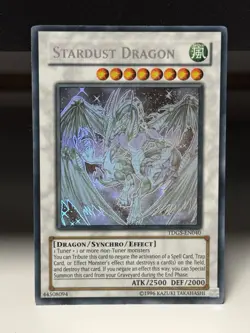 Yugioh! HP Stardust Dragon - TDGS-EN040 - Ghost Rare - Unlimited Edition Heavil - Image 1