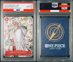 PSA 10 One Piece Card Silvers Rayleigh OP08-118 Manga Two Legends Japanese - Image 3