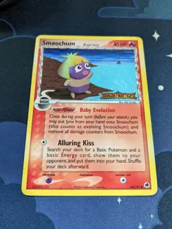 Smoochum 64/101 Reverse Holo Pokemon Card Pokemon Ex Dragon Frontiers Stamped NM - Image 2