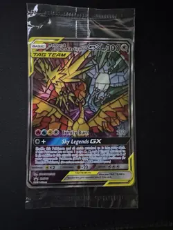 1 Pokemon Card Moltres Zapdos Articuno GX SM210 PROMO SEALED Hidden Fates - Image 1