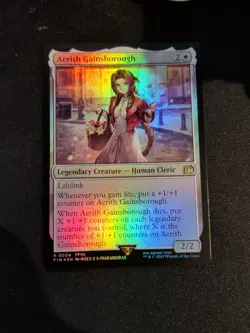 MTG Aerith Gainsborough (Foil) Final Fantasy 4 FFVII FF7 NM - Image 1