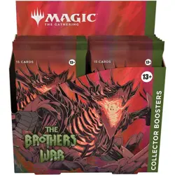 MTG ENGLISH THE BROTHERS' WAR Collector Booster Box - Factory Sealed 12 Packs - Image 1