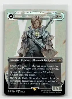 Dion, Bahamut's Dominant (Borderless) (Surge Foil) 521 R FINAL FANTASY - Image 1