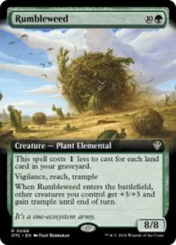 Rumbleweed Outlaws of Thunder Junction Commander (OTC) 32 MTG Regular Borderless - Image 1